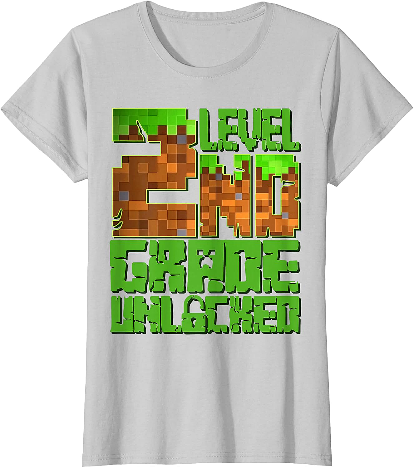 Level 2nd Grade Unlocked Game Pixel T-Shirt