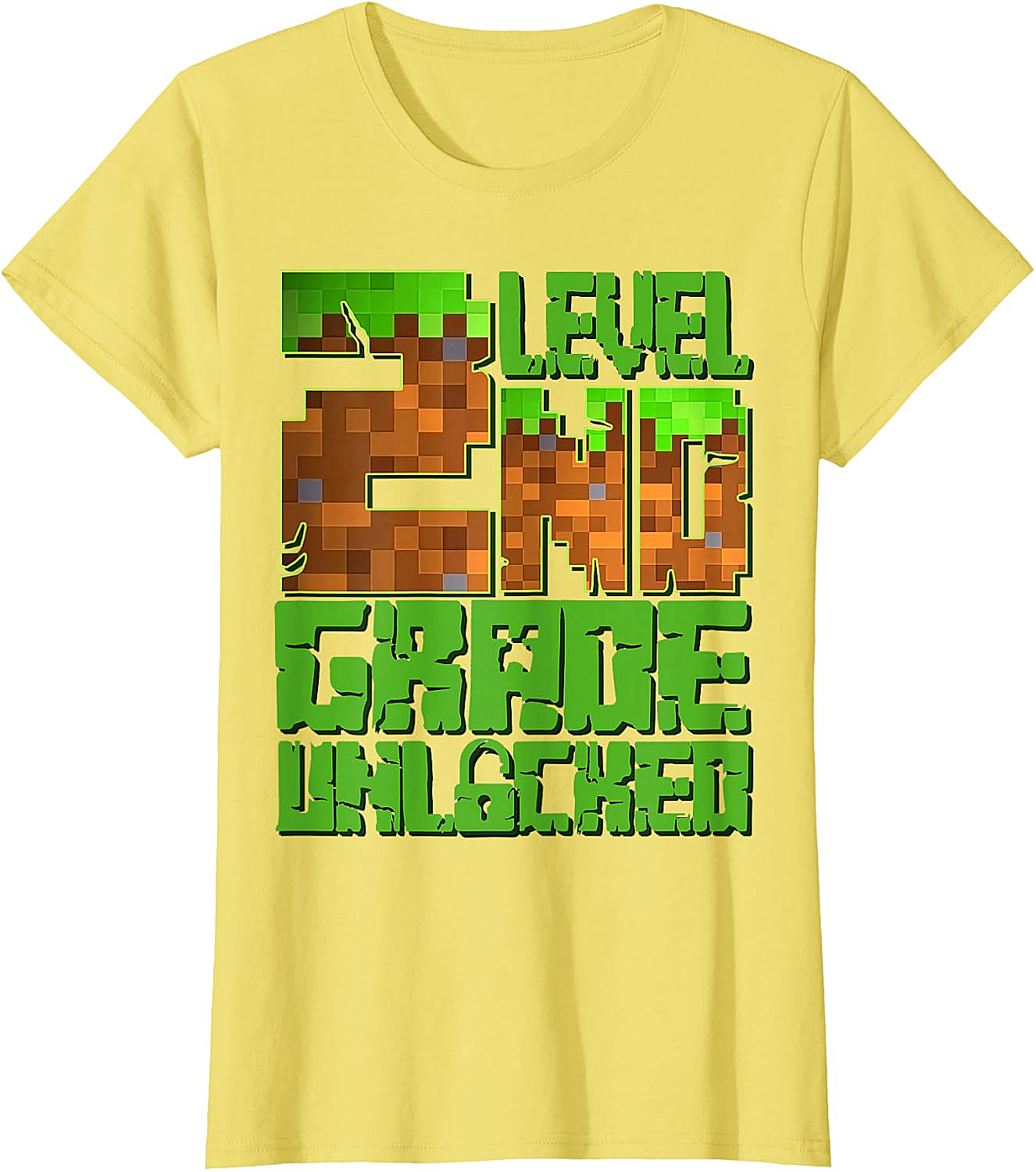 Level 2nd Grade Unlocked Game Pixel T-Shirt