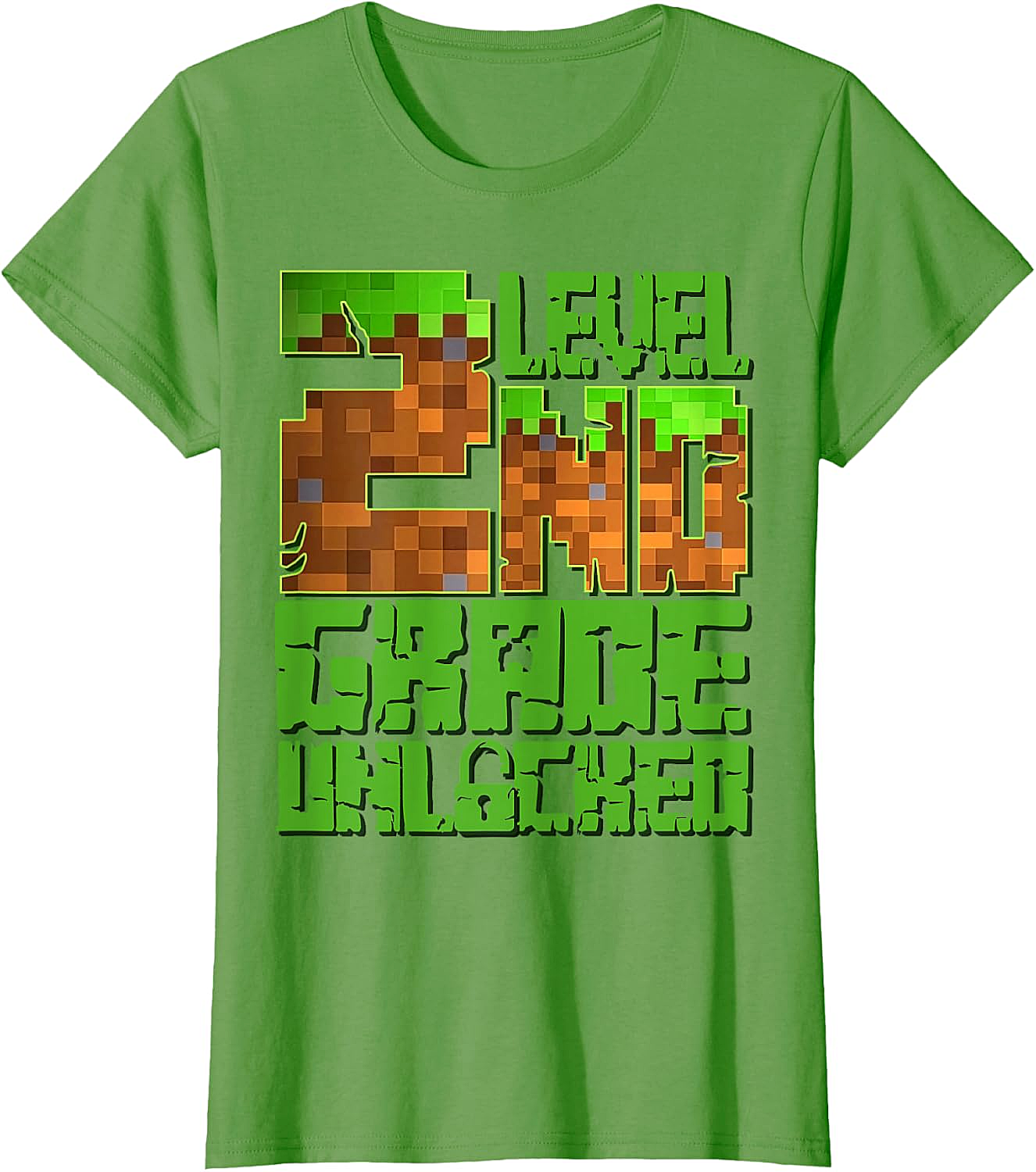 Level 2nd Grade Unlocked Game Pixel T-Shirt