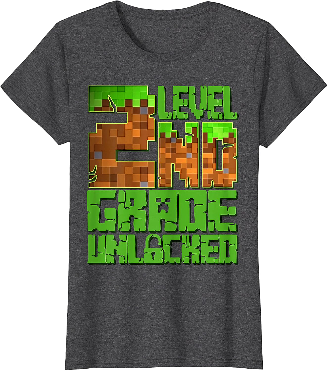 Level 2nd Grade Unlocked Game Pixel T-Shirt