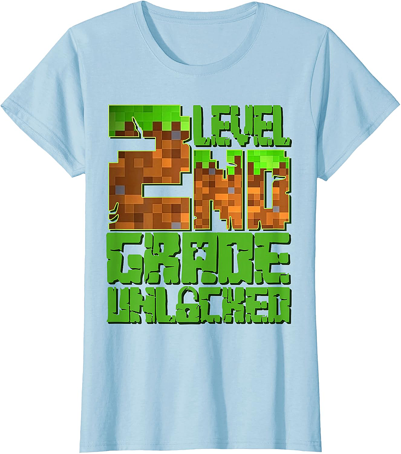 Level 2nd Grade Unlocked Game Pixel T-Shirt