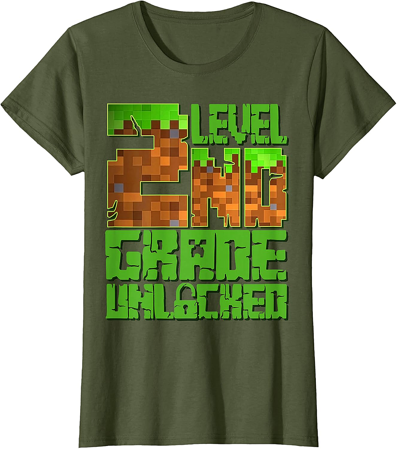 Level 2nd Grade Unlocked Game Pixel T-Shirt