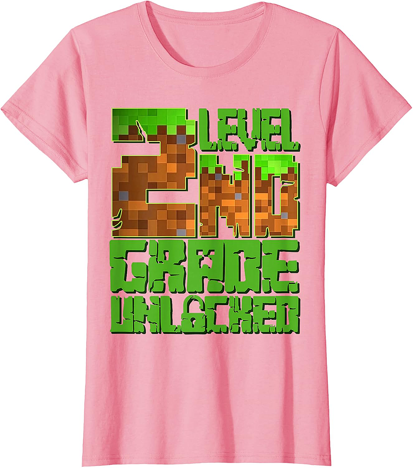 Level 2nd Grade Unlocked Game Pixel T-Shirt