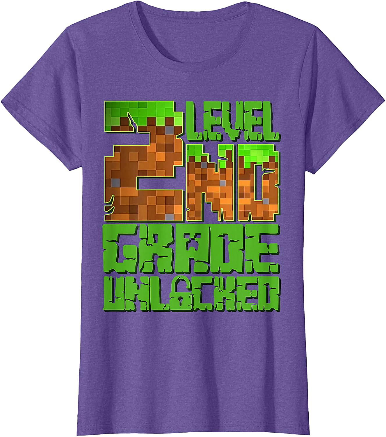 Level 2nd Grade Unlocked Game Pixel T-Shirt
