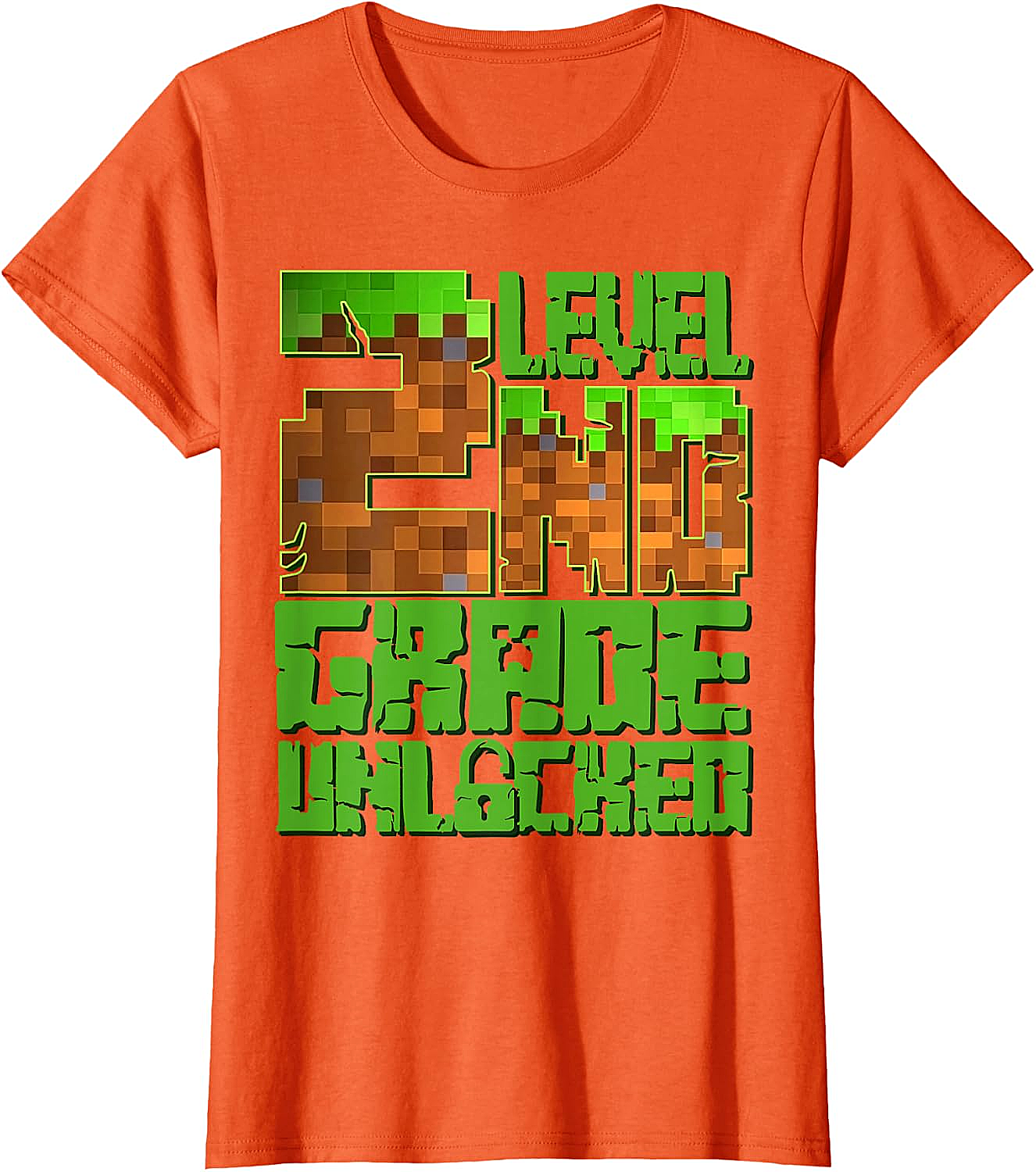 Level 2nd Grade Unlocked Game Pixel T-Shirt
