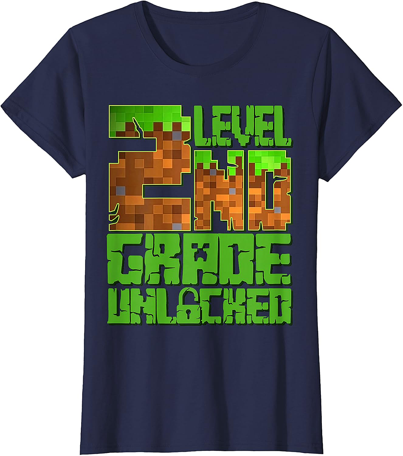 Level 2nd Grade Unlocked Game Pixel T-Shirt