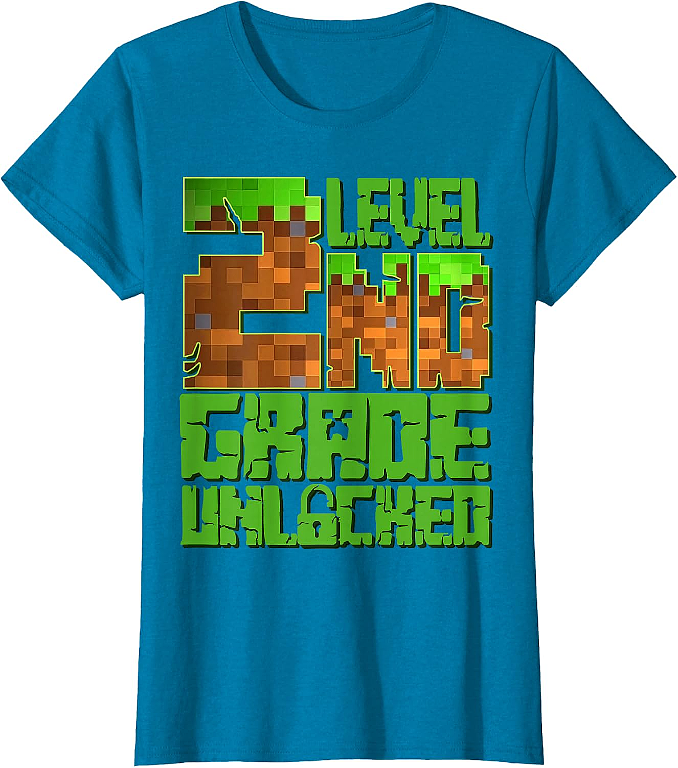 Level 2nd Grade Unlocked Game Pixel T-Shirt