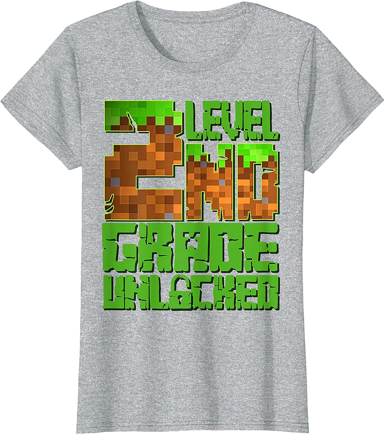 Level 2nd Grade Unlocked Game Pixel T-Shirt