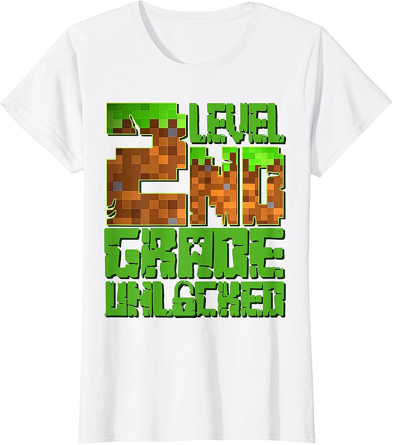 Level 2nd Grade Unlocked Game Pixel T-Shirt