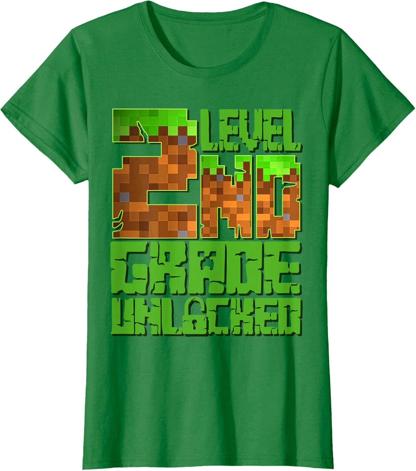 Level 2nd Grade Unlocked Game Pixel T-Shirt