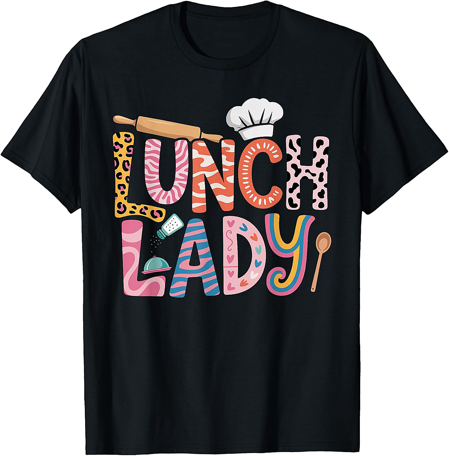 Lunch Lady School Cafeteria Kitchen T-Shirt - Fun Gift