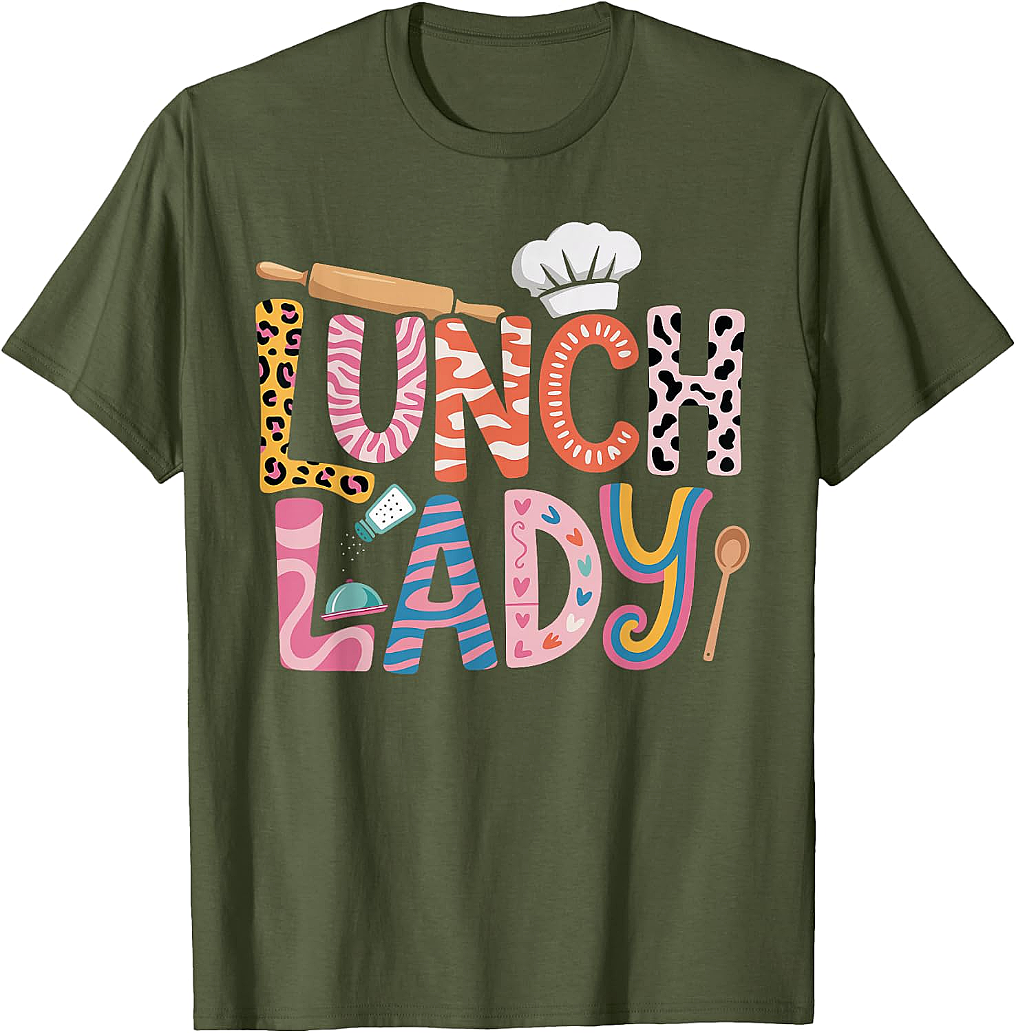  Lunch Lady School Cafeteria Kitchen T-Shirt - Fun Gift