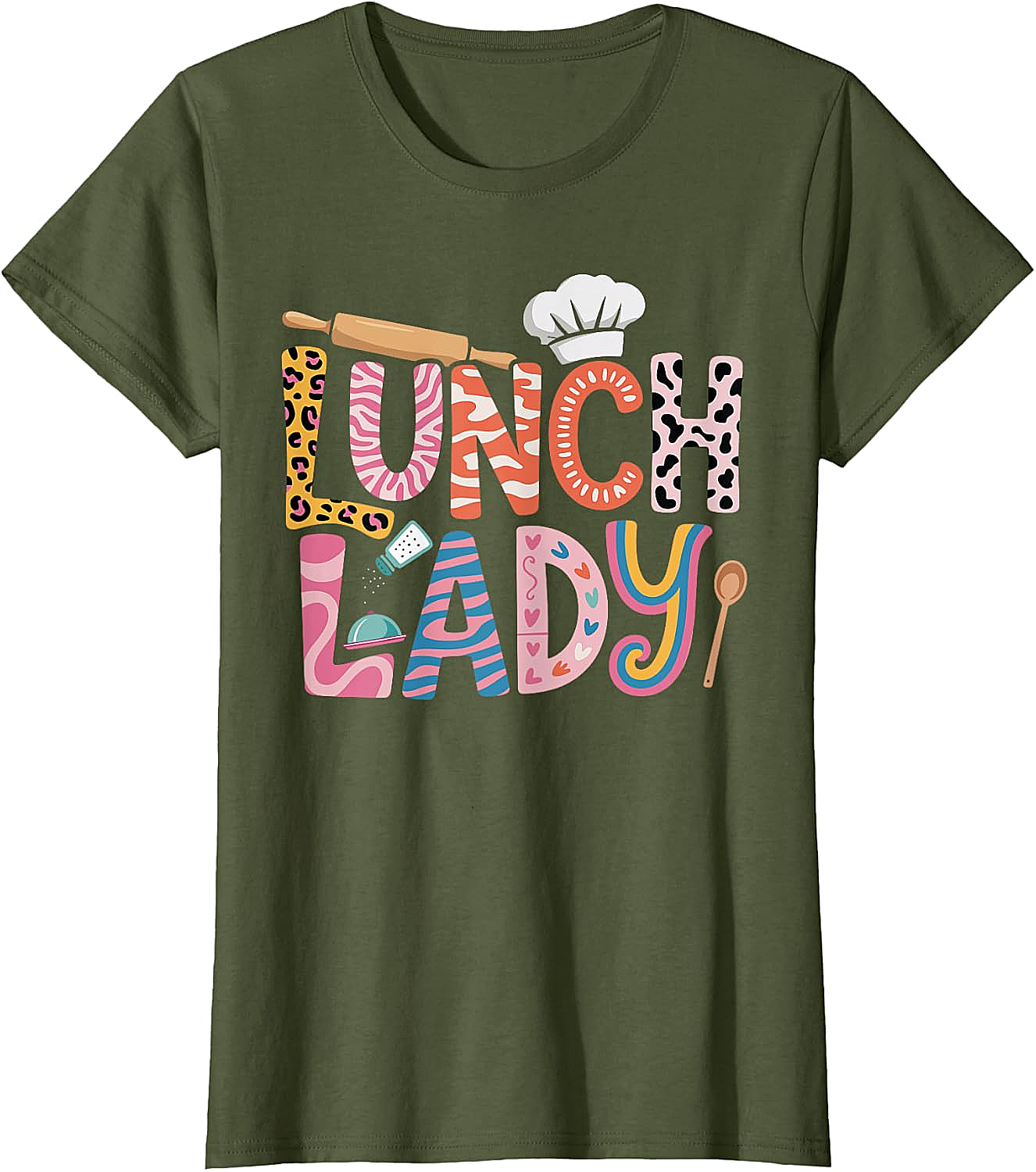  Lunch Lady School Cafeteria Kitchen T-Shirt - Fun Gift