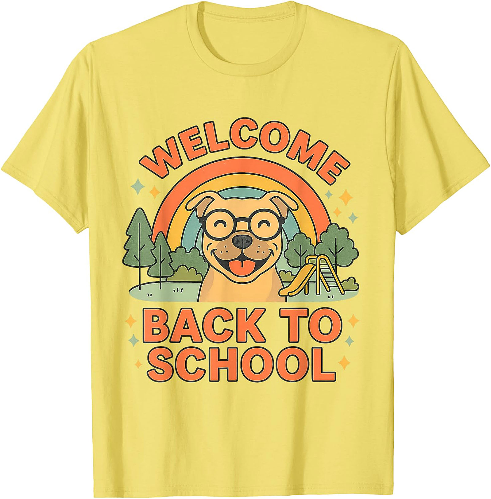  Welcome Back To School Happy Dog T-Shirt Design