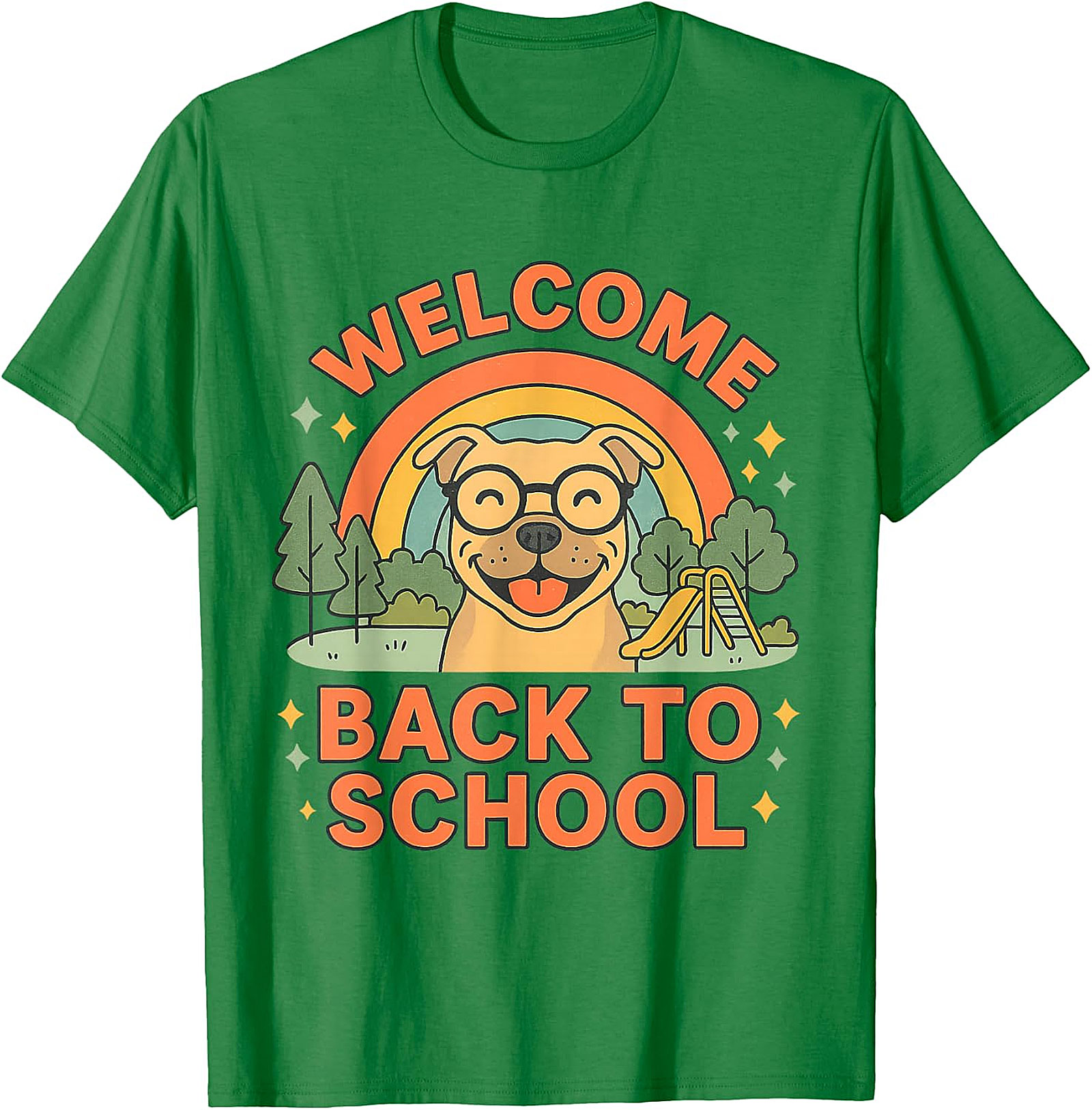  Welcome Back To School Happy Dog T-Shirt Design