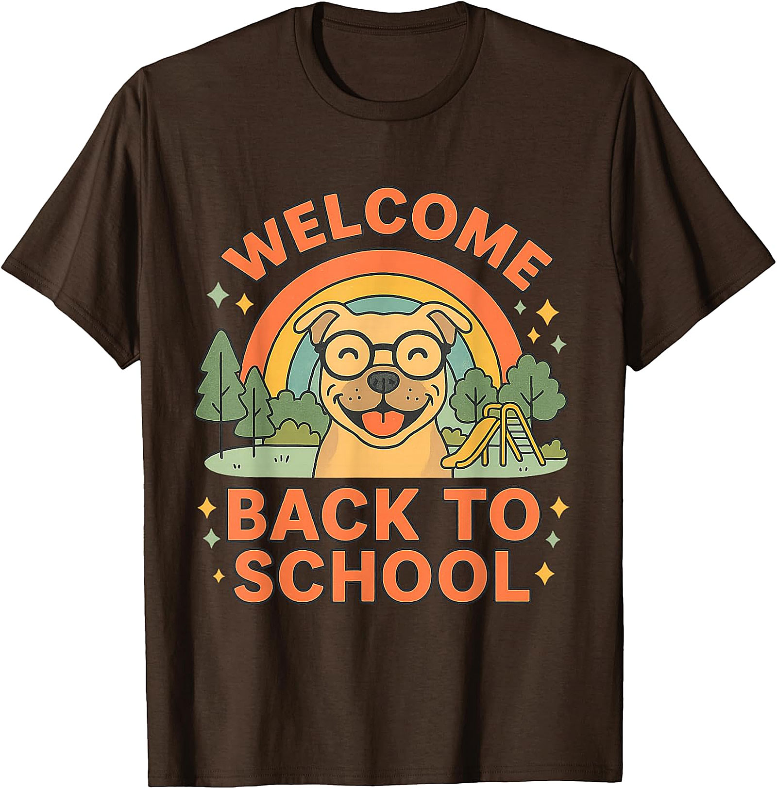  Welcome Back To School Happy Dog T-Shirt Design