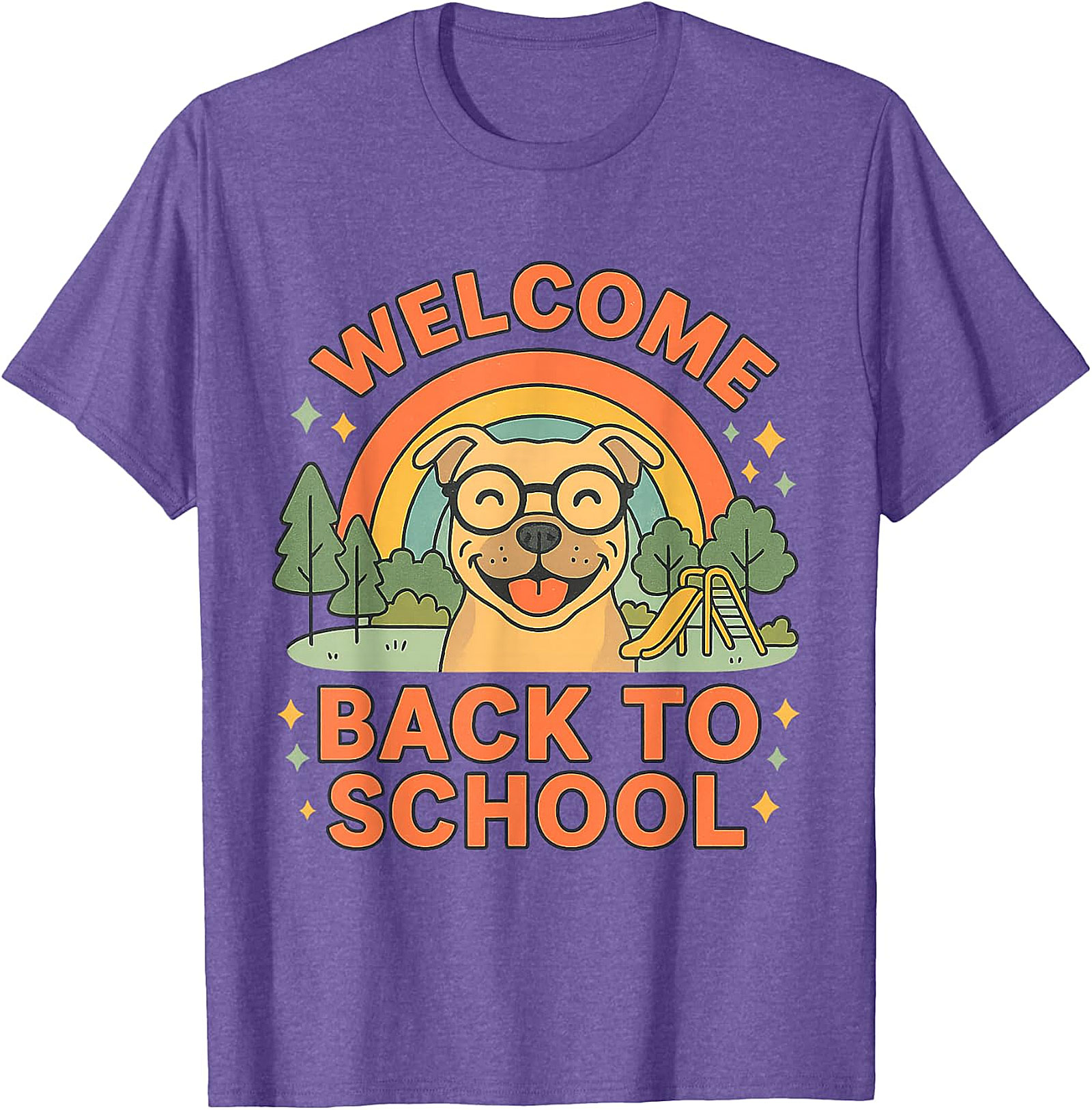  Welcome Back To School Happy Dog T-Shirt Design