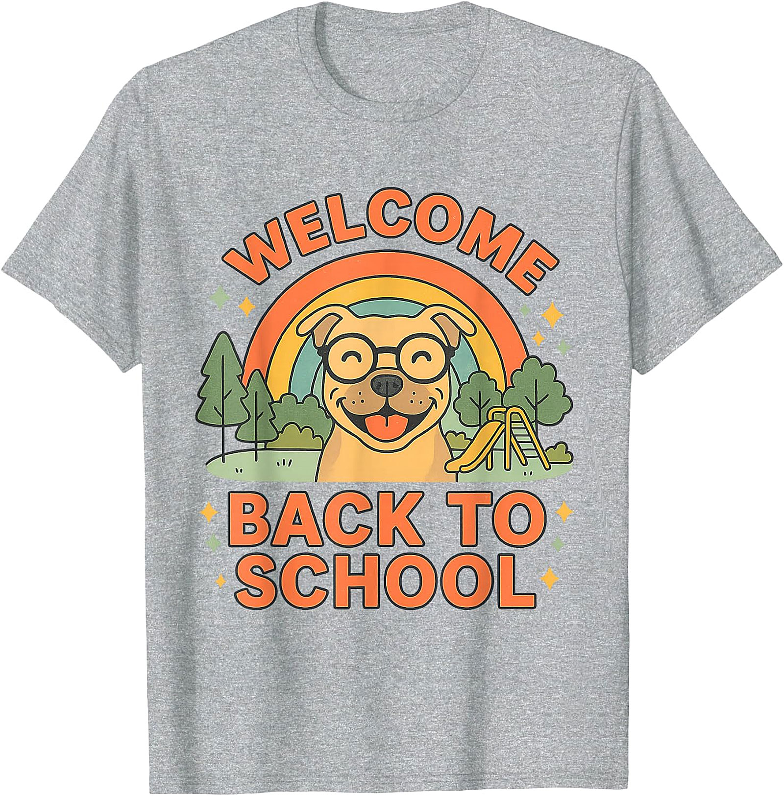  Welcome Back To School Happy Dog T-Shirt Design