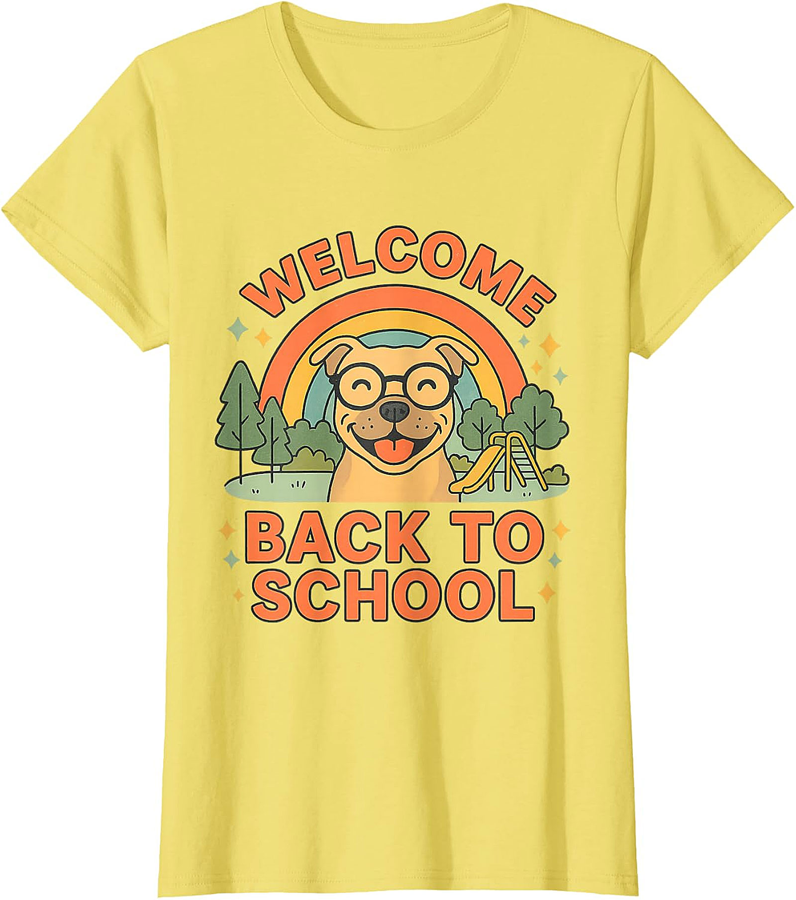  Welcome Back To School Happy Dog T-Shirt Design