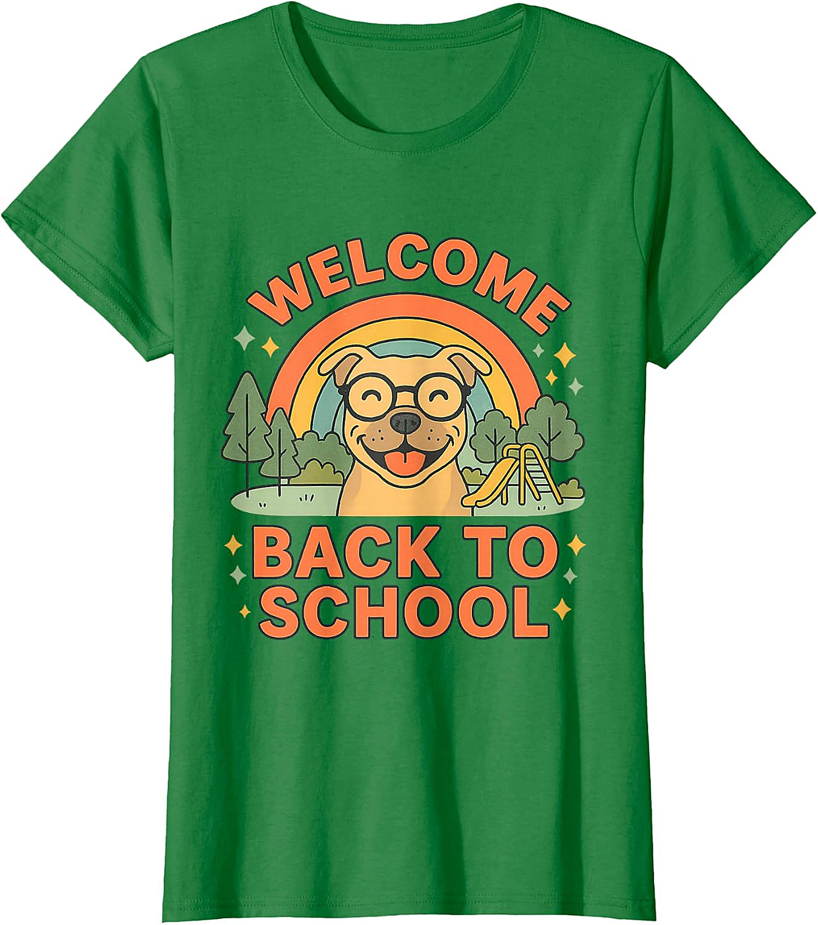  Welcome Back To School Happy Dog T-Shirt Design