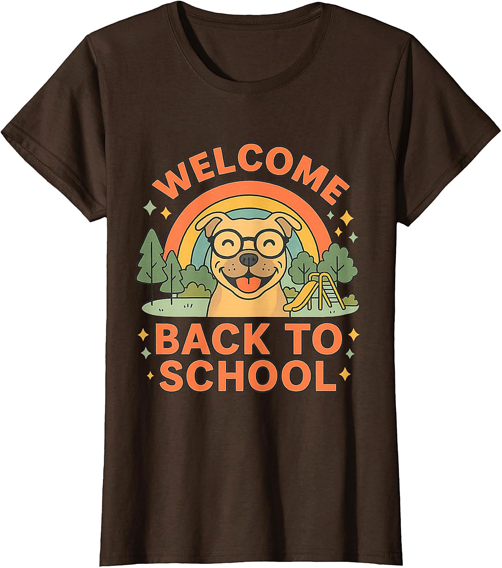  Welcome Back To School Happy Dog T-Shirt Design