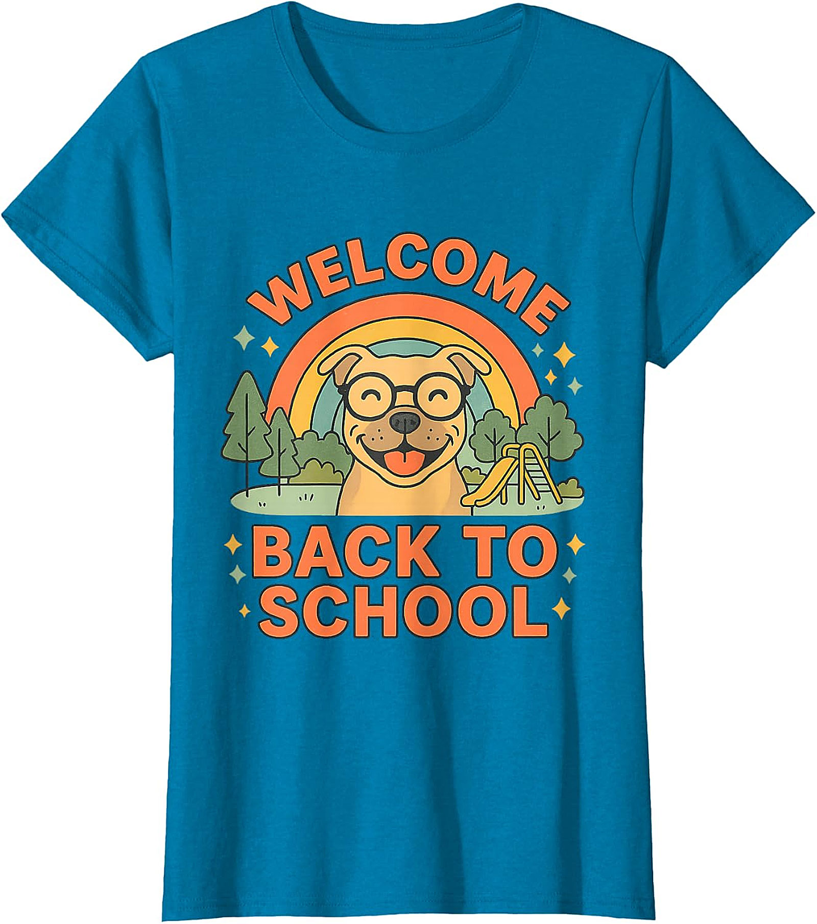  Welcome Back To School Happy Dog T-Shirt Design