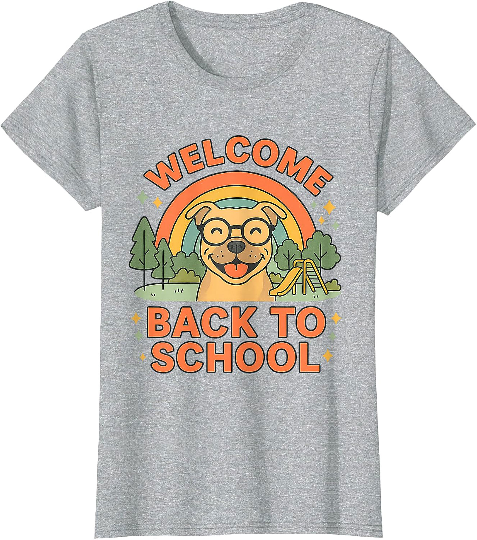  Welcome Back To School Happy Dog T-Shirt Design