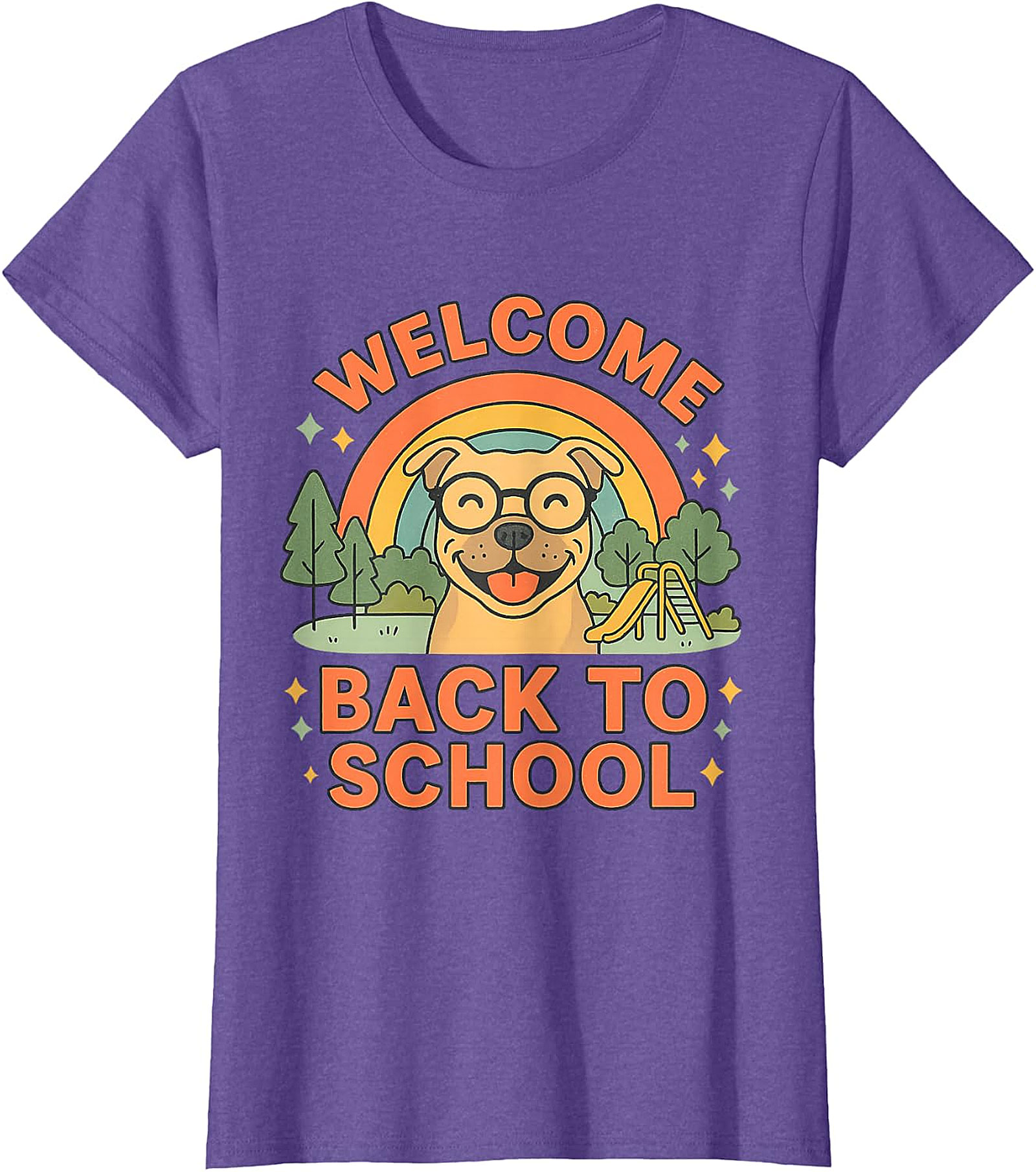  Welcome Back To School Happy Dog T-Shirt Design