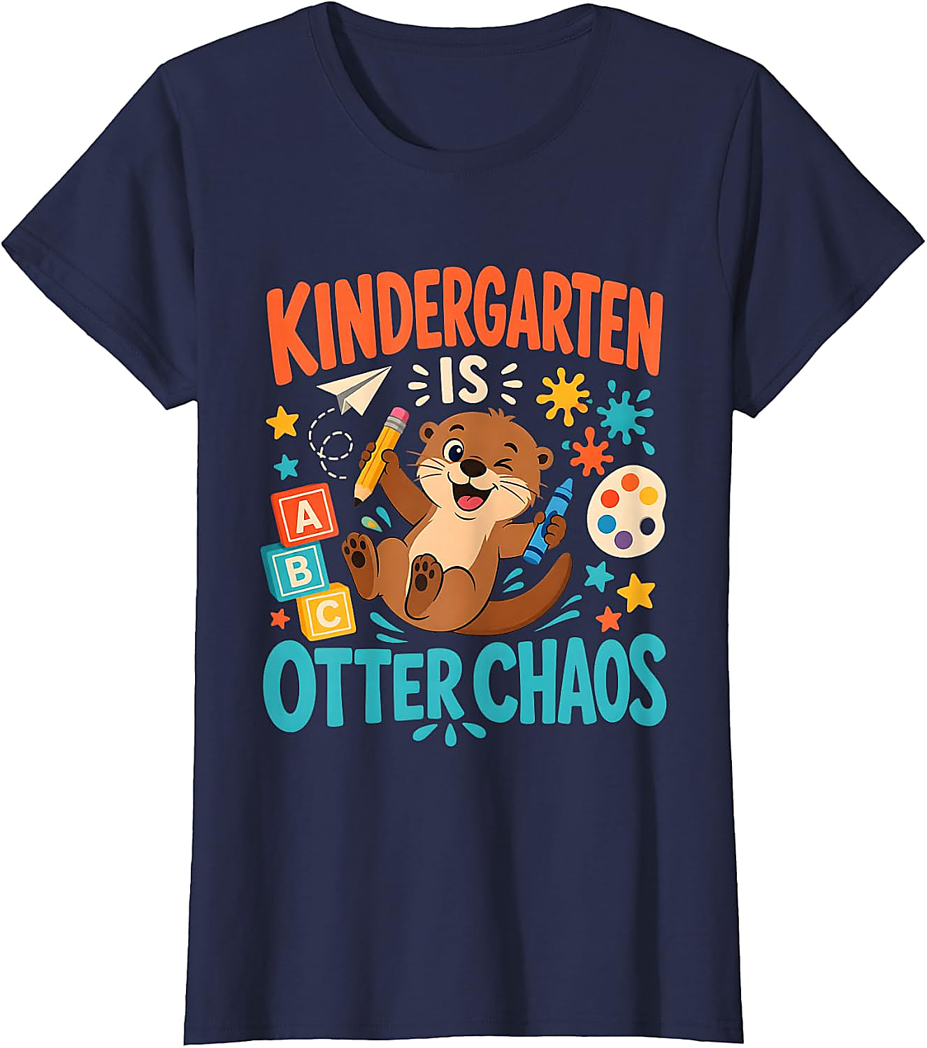 Kindergarten is Otter Chaos T-Shirt | Funny Teacher Tee