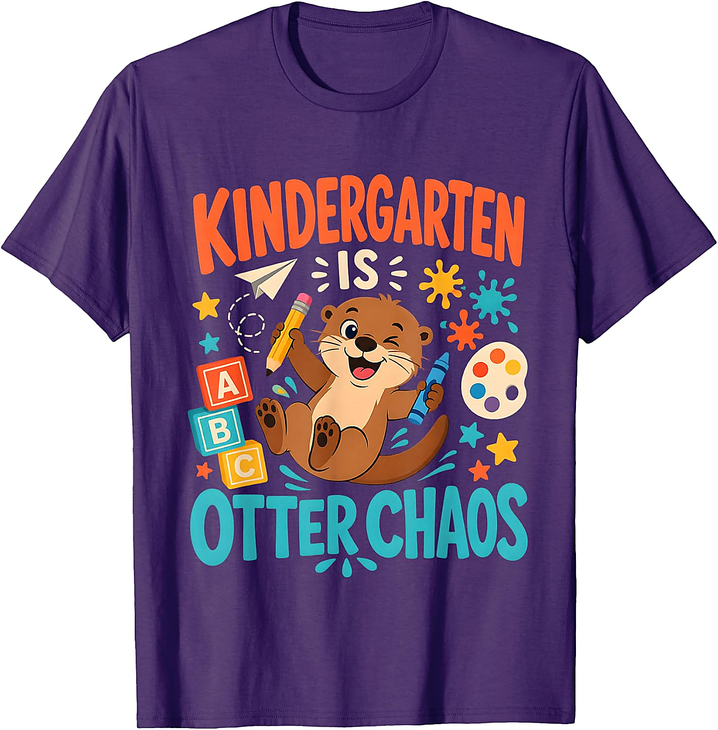 Kindergarten is Otter Chaos T-Shirt | Funny Teacher Tee