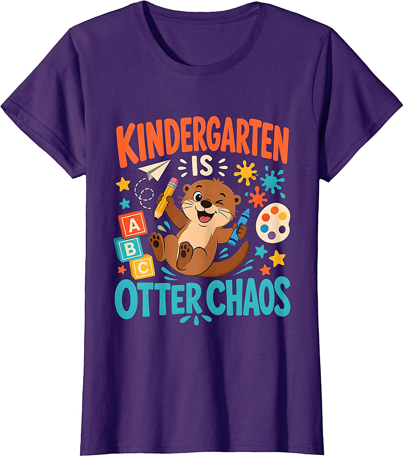 Kindergarten is Otter Chaos T-Shirt | Funny Teacher Tee
