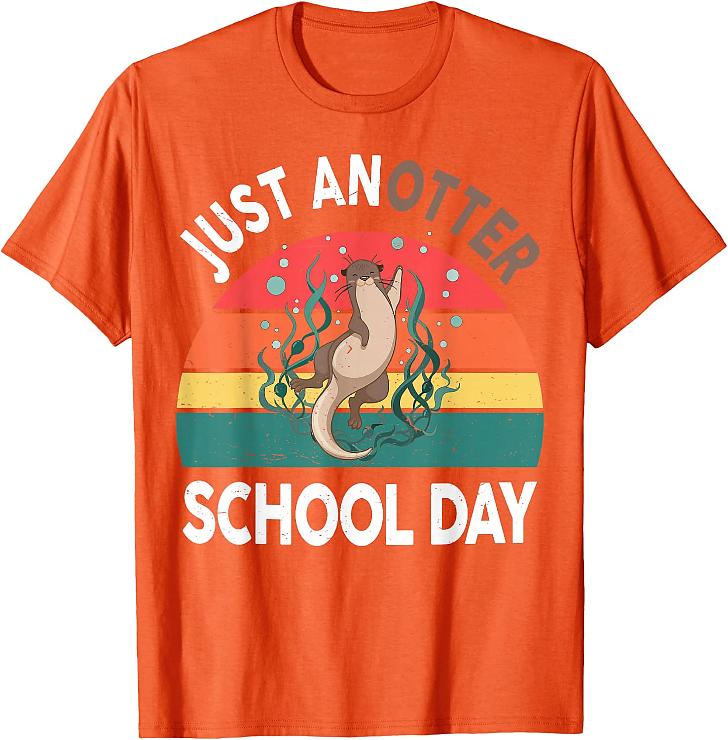 Just Anotter School Day Funny Otter T-Shirt for Kids