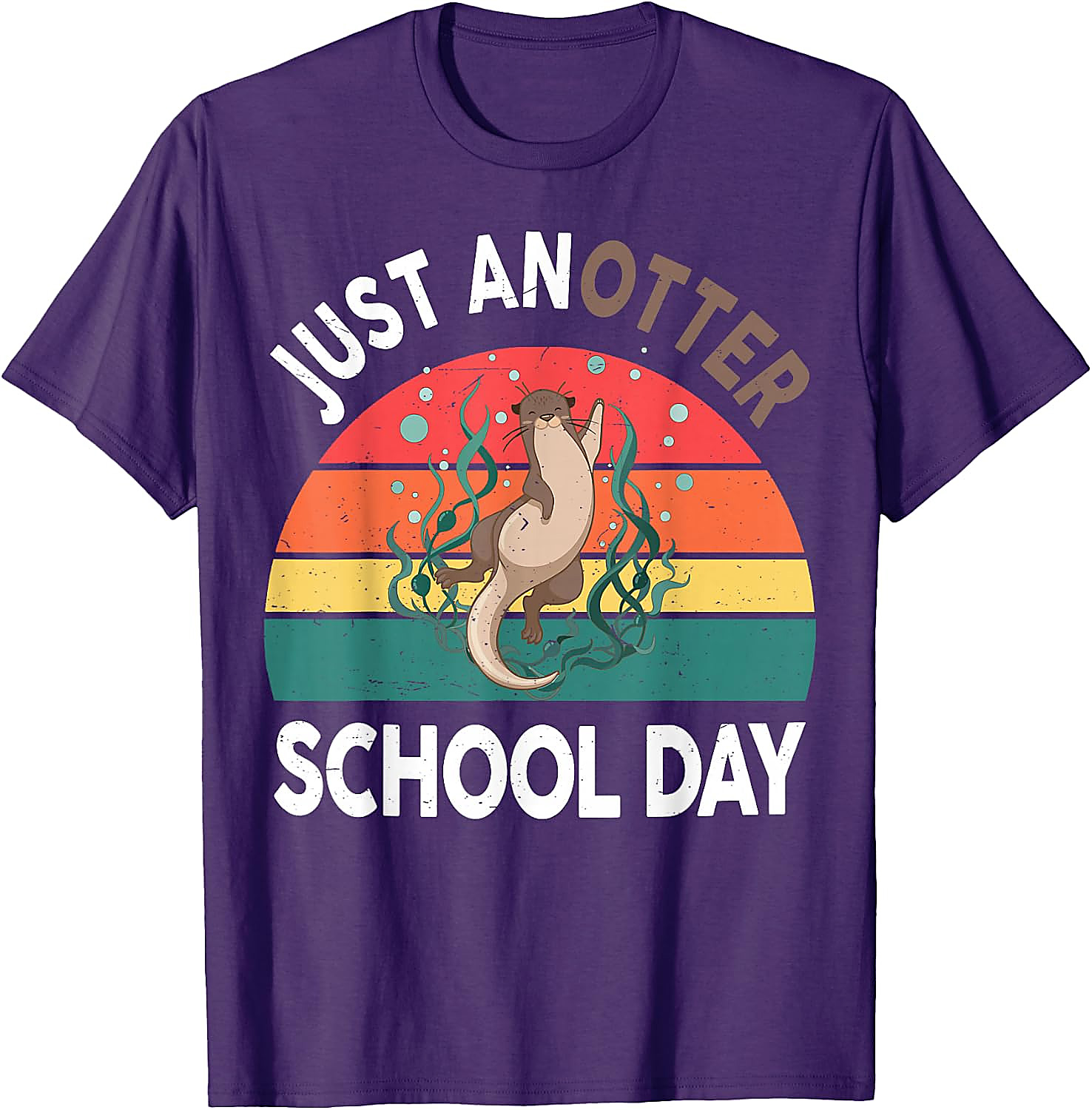 Just Anotter School Day Funny Otter T-Shirt for Kids