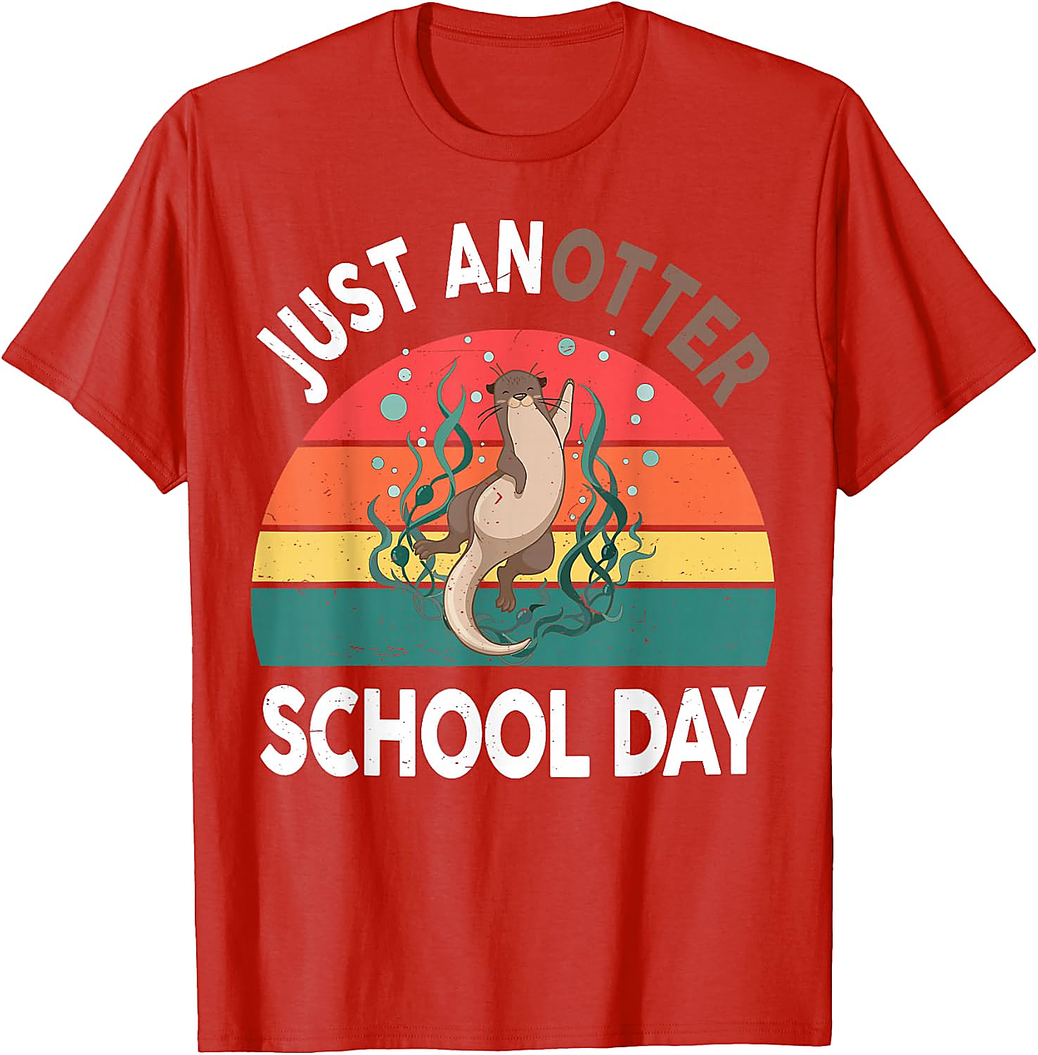 Just Anotter School Day Funny Otter T-Shirt for Kids