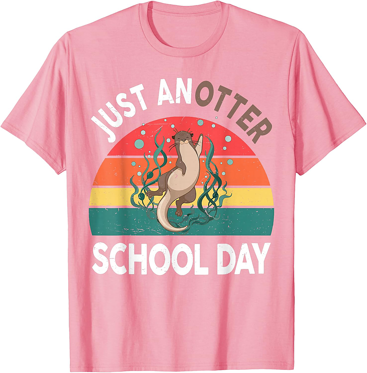 Just Anotter School Day Funny Otter T-Shirt for Kids
