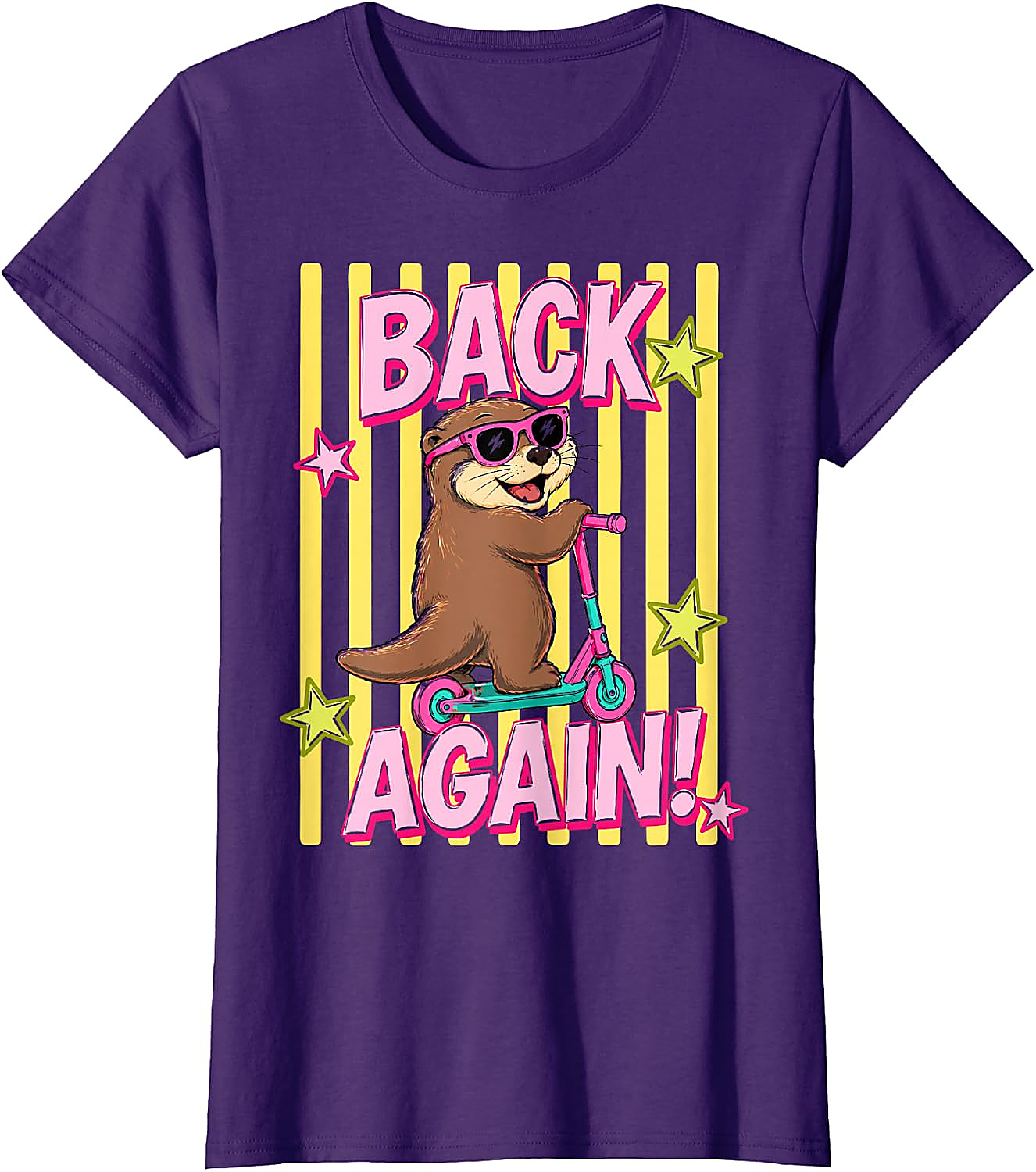 Back Again Otter T-Shirt | Funny Back to School Tee
