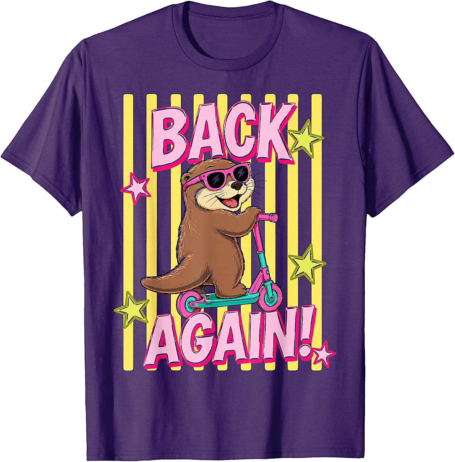 Back Again Otter T-Shirt | Funny Back to School Tee