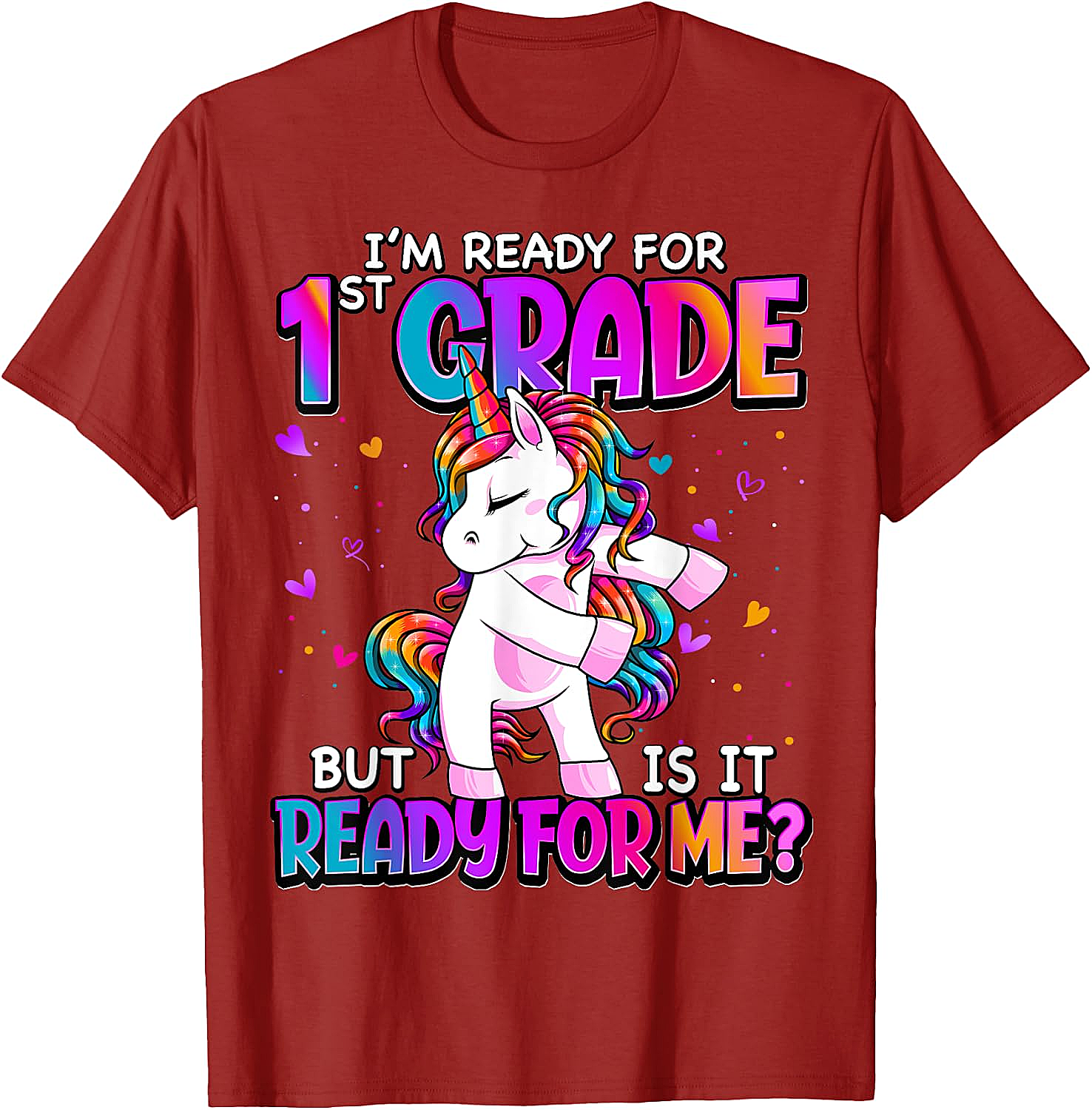  I'm Ready for 1st Grade Girls T-Shirt - Back to School