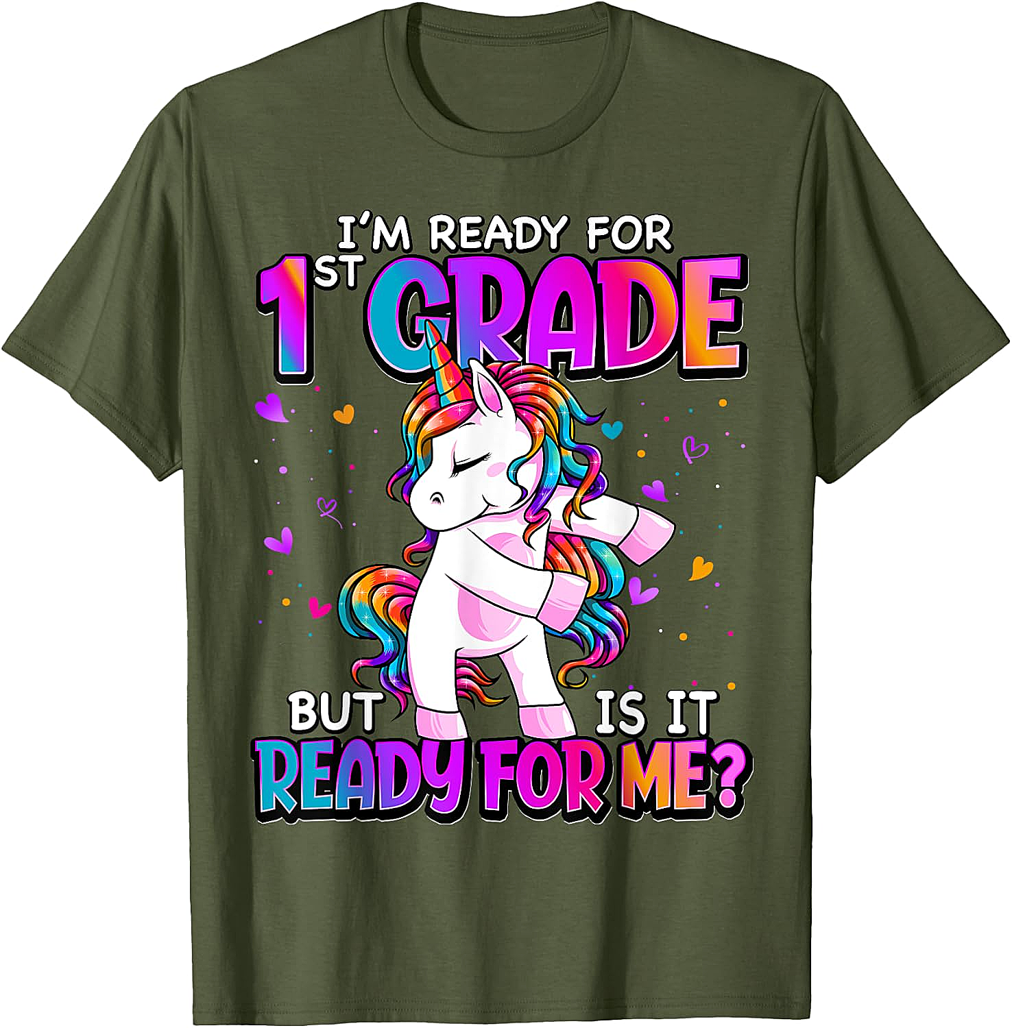  I'm Ready for 1st Grade Girls T-Shirt - Back to School
