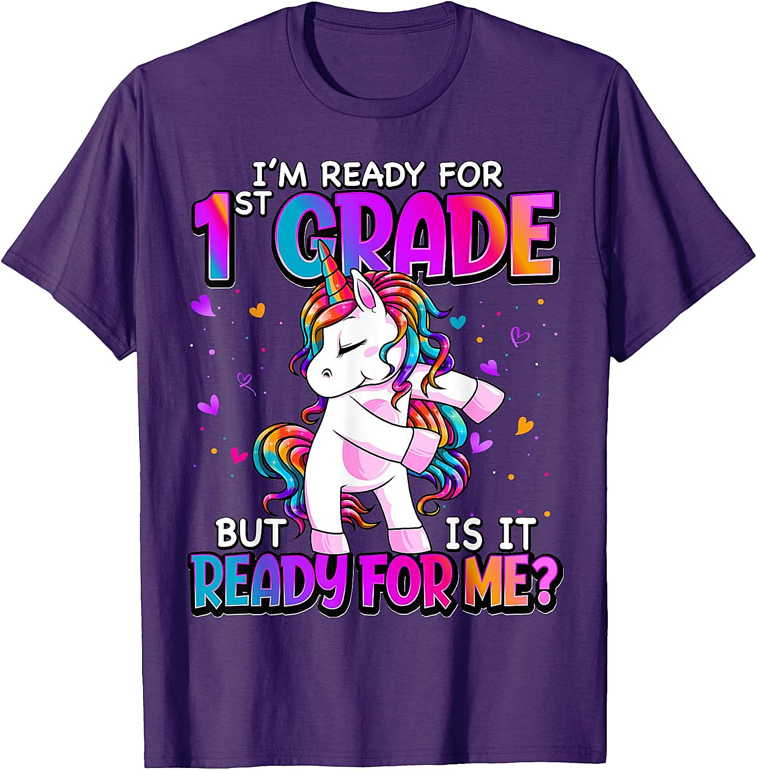  I'm Ready for 1st Grade Girls T-Shirt - Back to School