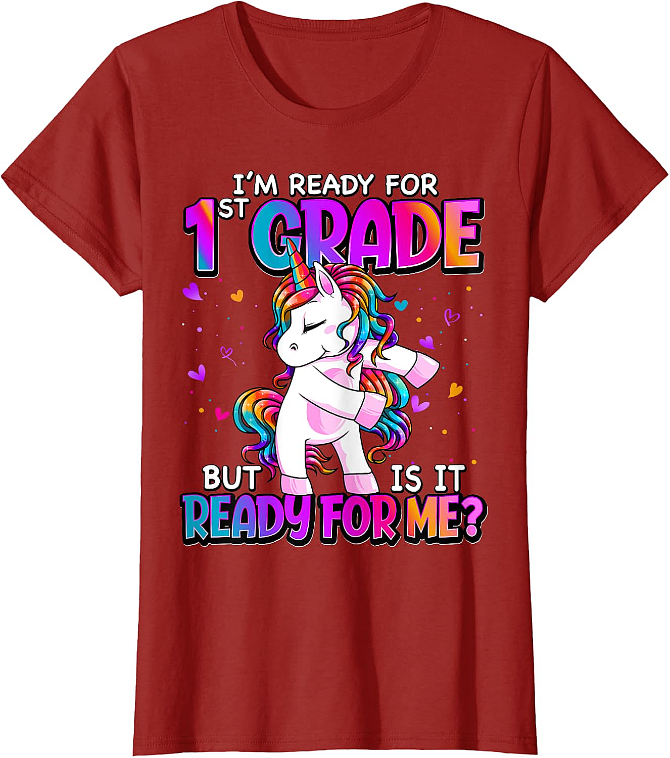  I'm Ready for 1st Grade Girls T-Shirt - Back to School