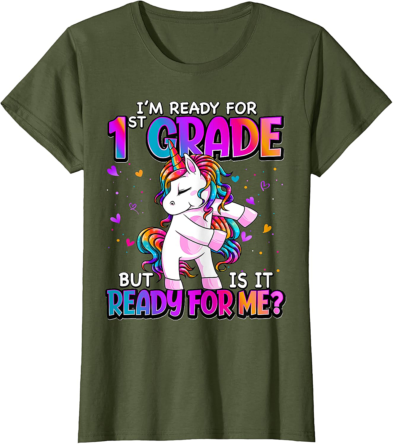  I'm Ready for 1st Grade Girls T-Shirt - Back to School