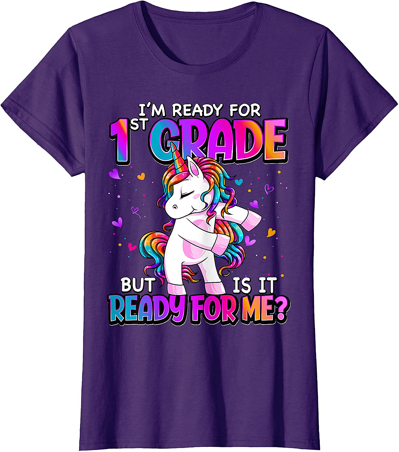  I'm Ready for 1st Grade Girls T-Shirt - Back to School