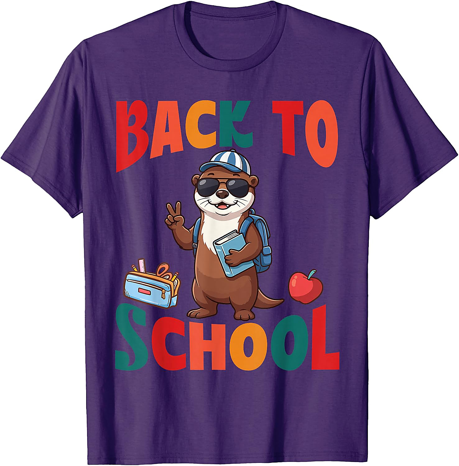 Back to School Otter T-Shirt | Cute First Day Graphic Tee