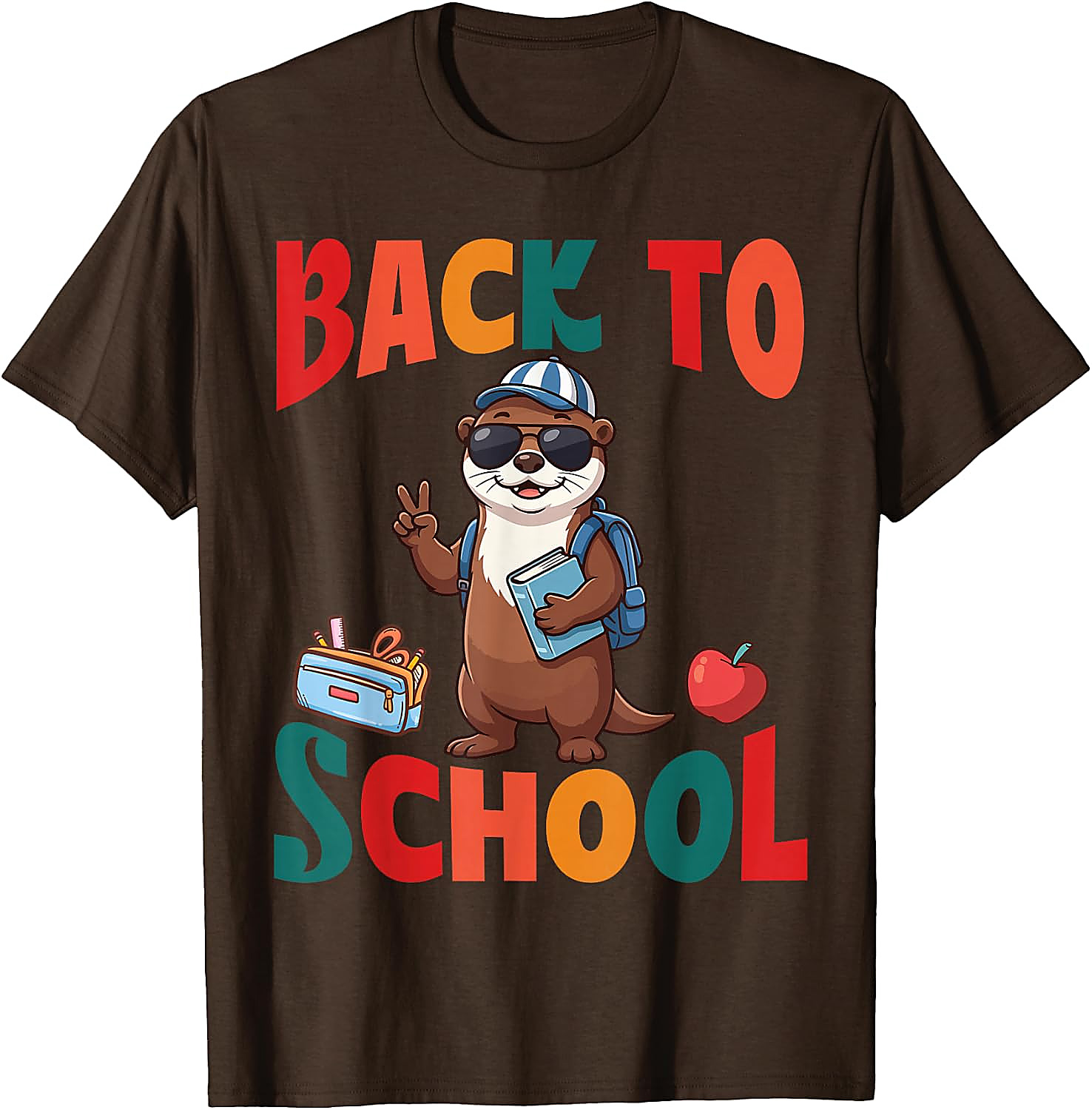 Back to School Otter T-Shirt | Cute First Day Graphic Tee