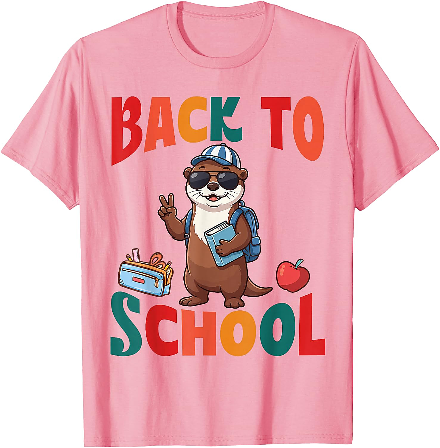 Back to School Otter T-Shirt | Cute First Day Graphic Tee