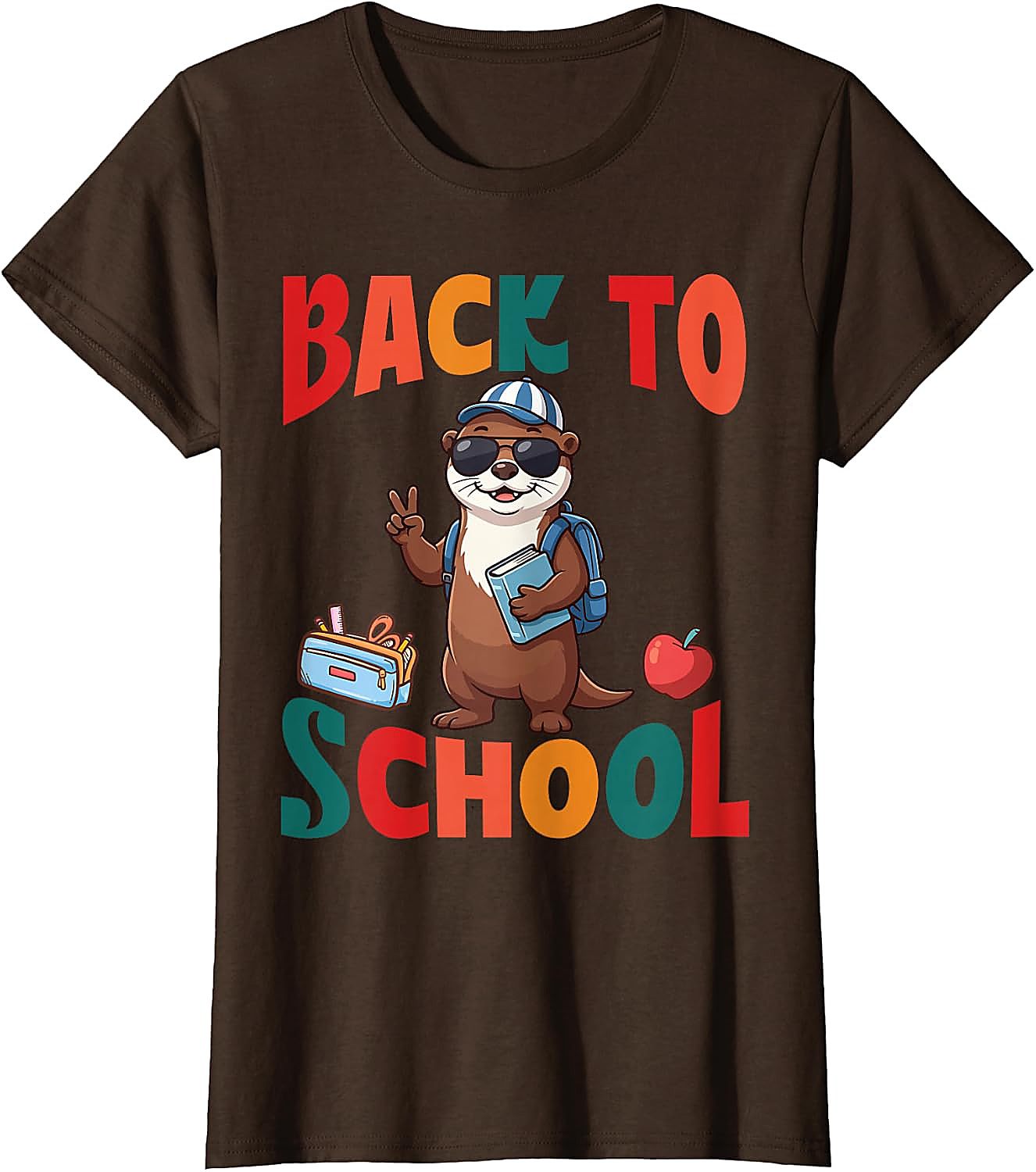 Back to School Otter T-Shirt | Cute First Day Graphic Tee
