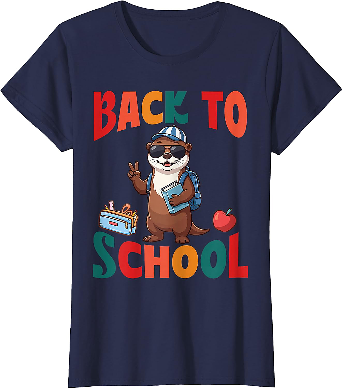 Back to School Otter T-Shirt | Cute First Day Graphic Tee