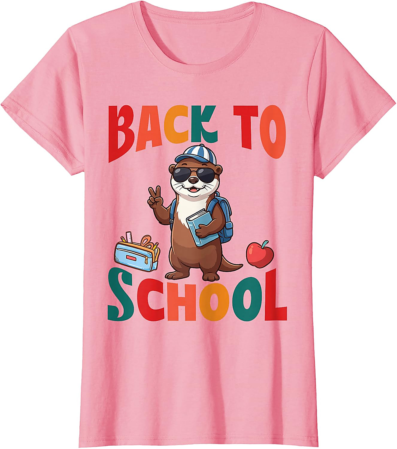 Back to School Otter T-Shirt | Cute First Day Graphic Tee
