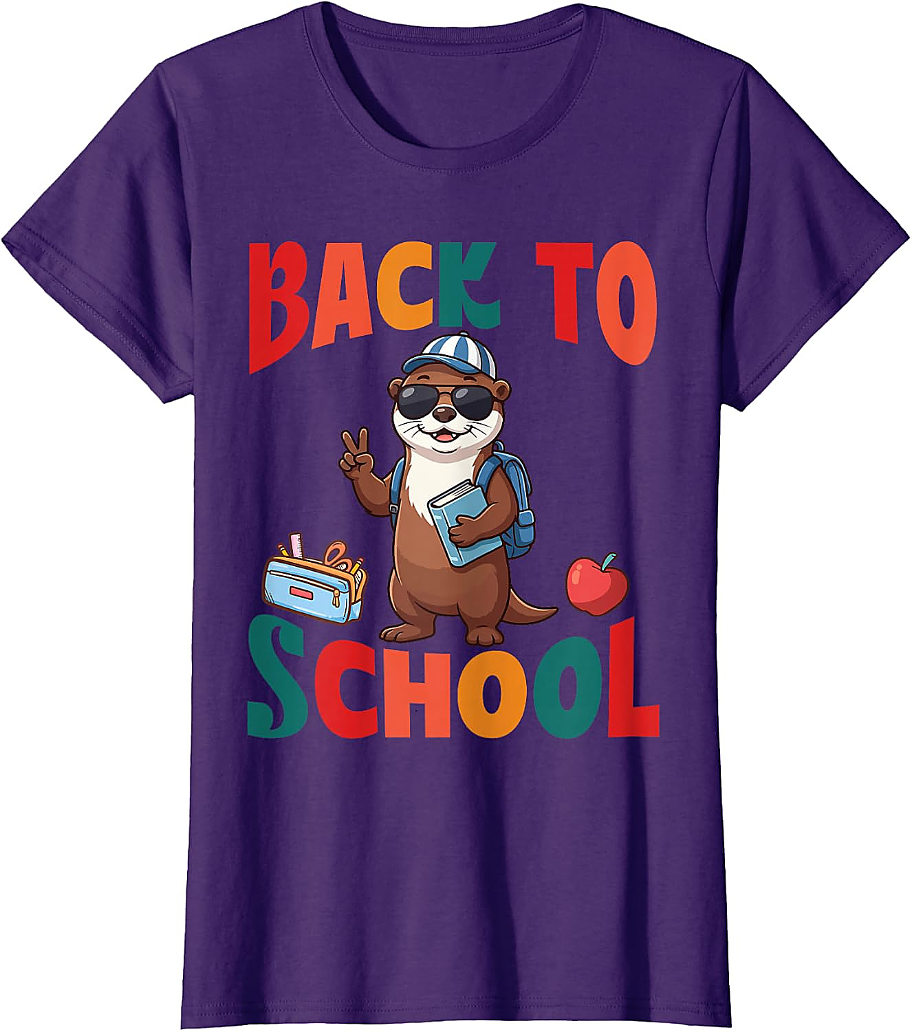 Back to School Otter T-Shirt | Cute First Day Graphic Tee